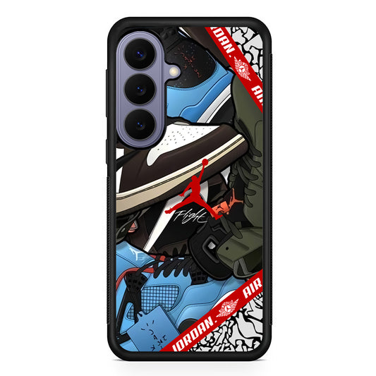 Air Jordan Flight Attention Samsung Galaxy S26 Case | Slim Protective Rubber Case for Samsung S26