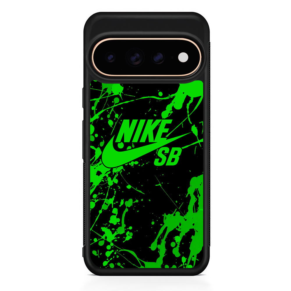 Nike Green Paint Splash Google Pixel 11 Pro Case - Stylish Protective Phone Case