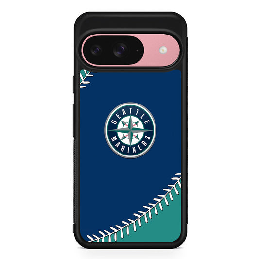 MLB Seattle Mariners Team Google Pixel 9 Case | Google Pixel 9 Protective Rubber Case