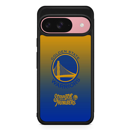 NBA Golden State Warriors Gradient Google Pixel 9 Case | Google Pixel 9 Protective Rubber Case