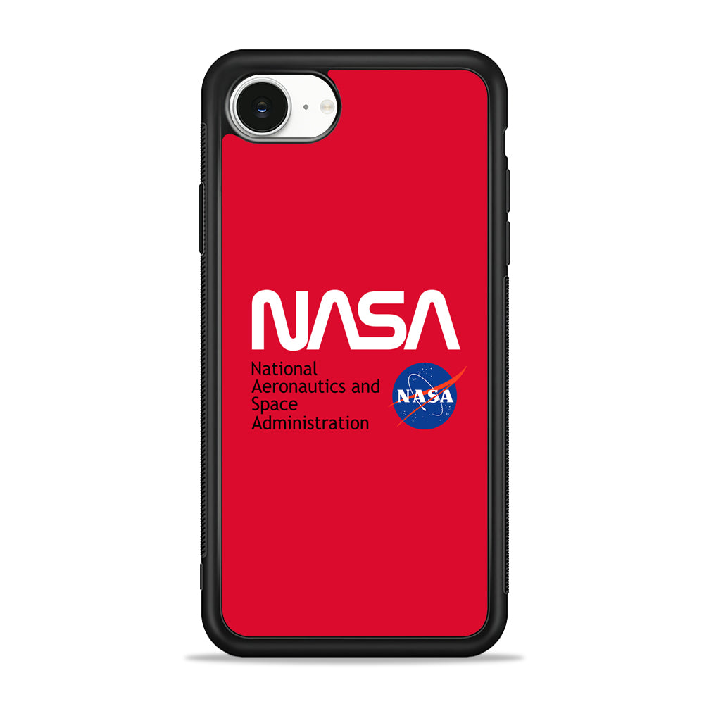 Nasa Red Authentic iPhone 16e Case - Slim Silicone Case
