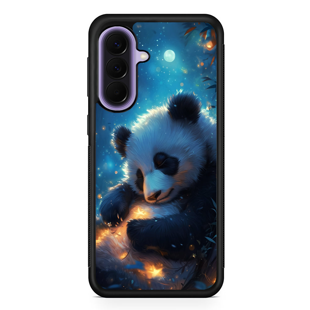 Cute Panda is Sleeping Samsung Galaxy A57 Case | Slim Samsung Galaxy A57 Rubber Case
