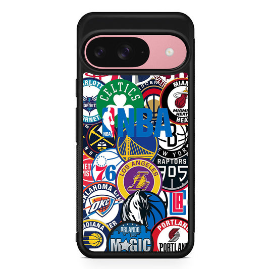 All NBA Basketball Teams Google Pixel 9 Case | Google Pixel 9 Protective Rubber Case