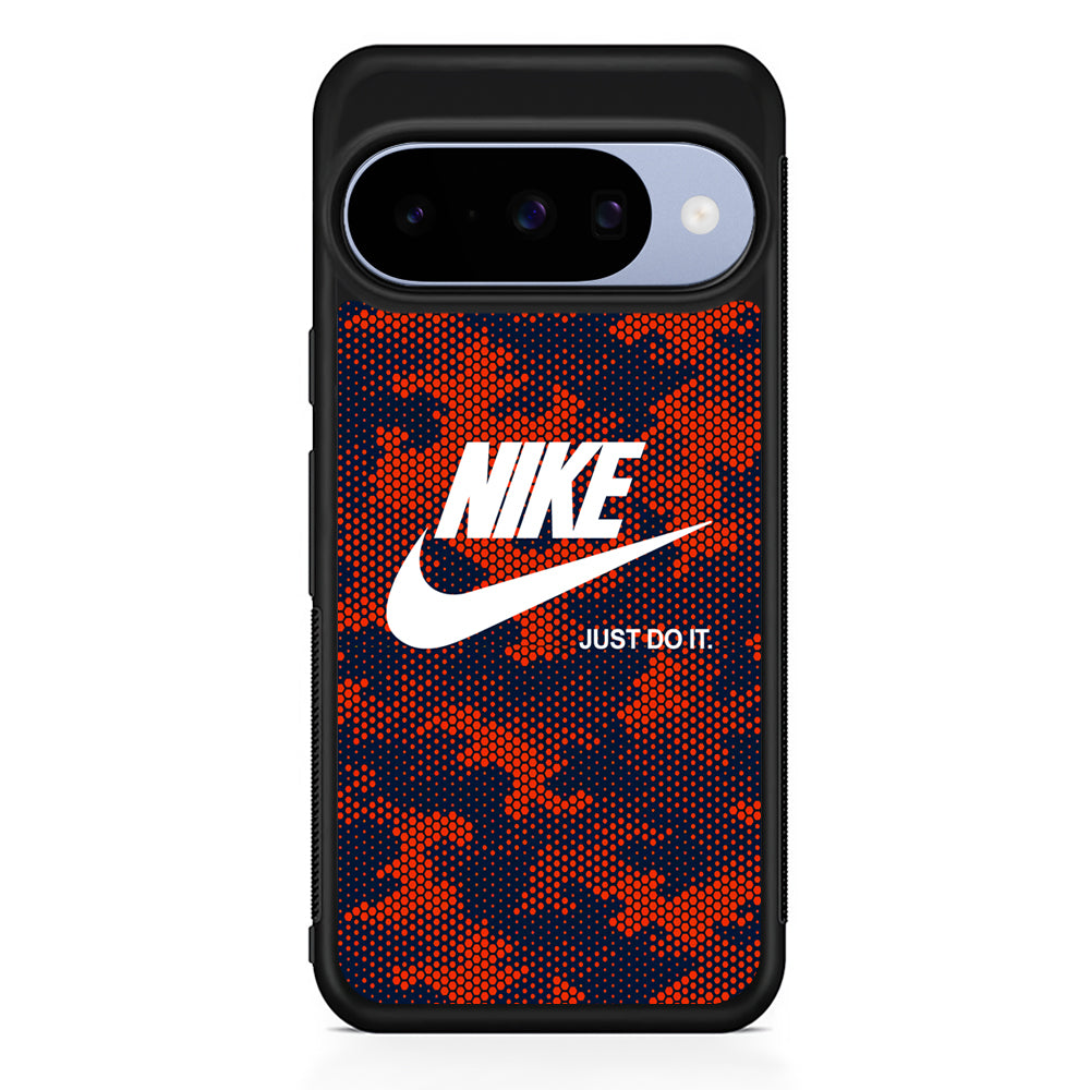 Nike Vibes Camo Hexagon Google Pixel 10 Case | Google Pixel 10 Rubber Protective Case