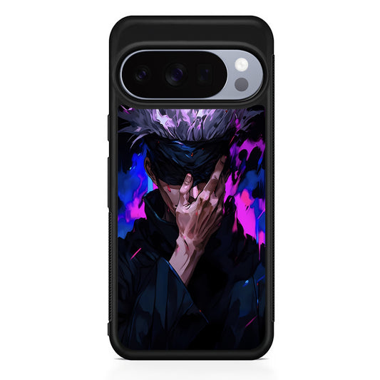 Jujutsu Kaisen Satoru Gojo Art Google Pixel 10 Pro Case | Slim Google Pixel 10 Pro Rubber Case