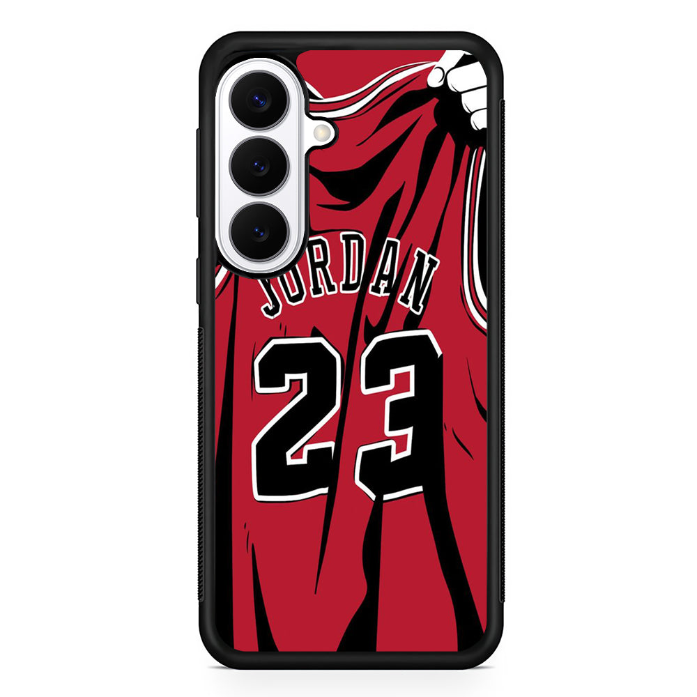 Jordan Red Basket Jersey Samsung Galaxy S26 Plus Case | Lightweight Protective Cover for Galaxy S26 Plus