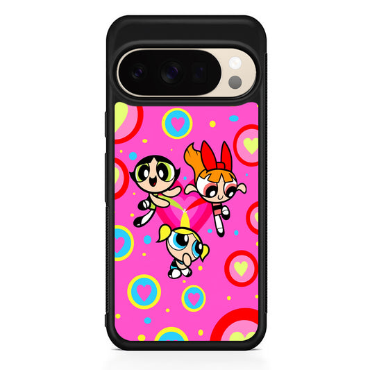 The Powerpuff Girls Love Pattern Google Pixel 10 Pro XL Case | Slim Google Pixel 10 Pro XL Protective Case