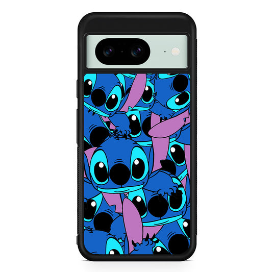Stitch Blue Cute Google Pixel 8 Case | Durable Protective Cover for Google Pixel 8