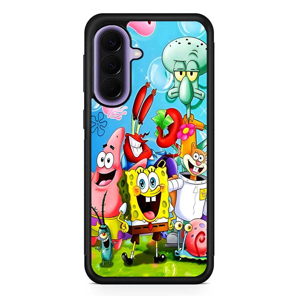 SpongeBob SquarePants Family Samsung Galaxy A57 Case | Slim Samsung Galaxy A57 Rubber Case