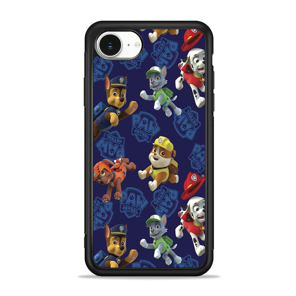 Paw Patrol Navy Background iPhone 16e Case | Protective Phone Cover