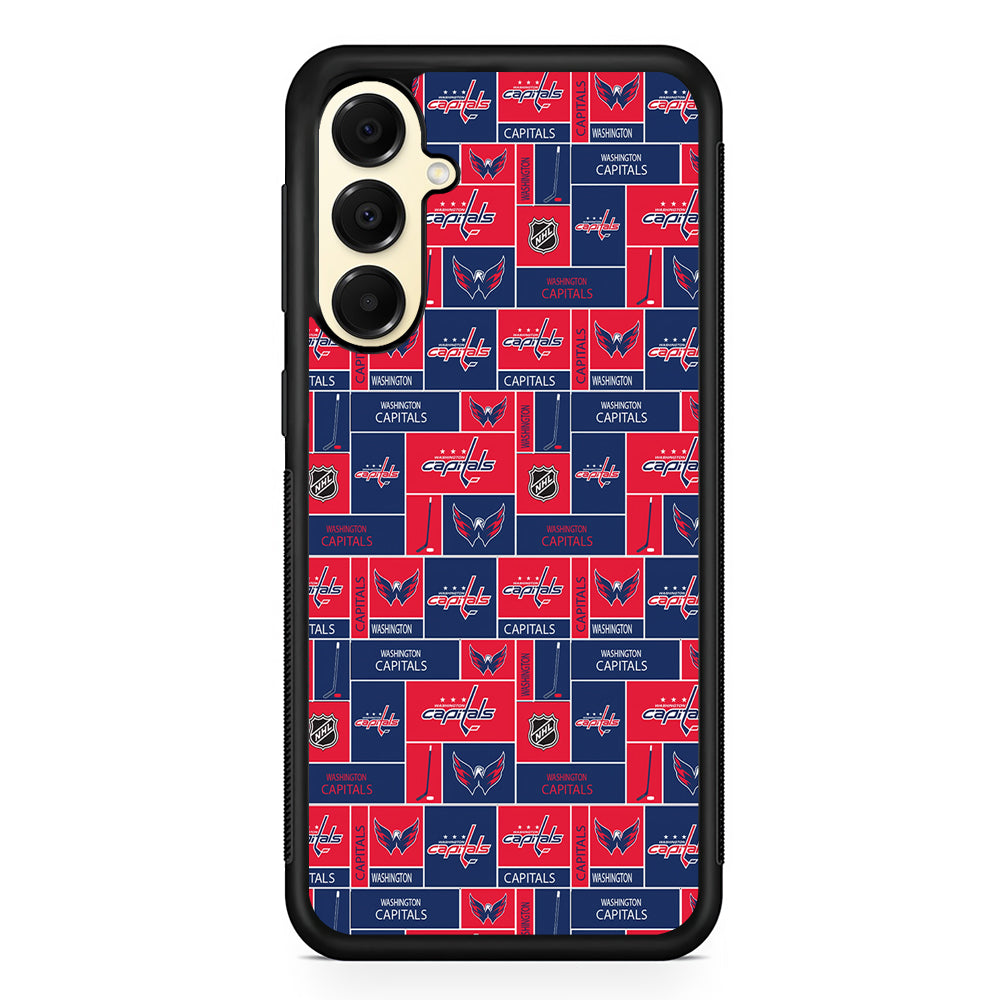 NHL Washington Capitals Pattern Samsung Galaxy A16 Case | Slim Rubber Samsung Galaxy A16 Case