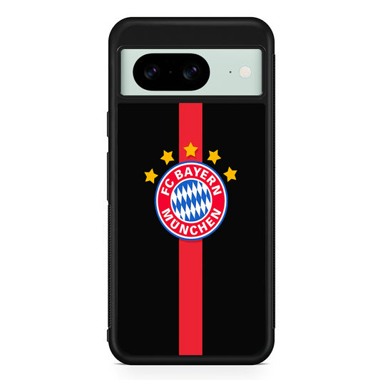 Bayern Munchen Stripe Red Google Pixel 8 Case | Durable Protective Cover for Google Pixel 8