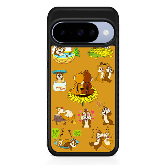 Chip N Dale Daily Activities Google Pixel 10 Case | Google Pixel 10 Rubber Protective Case