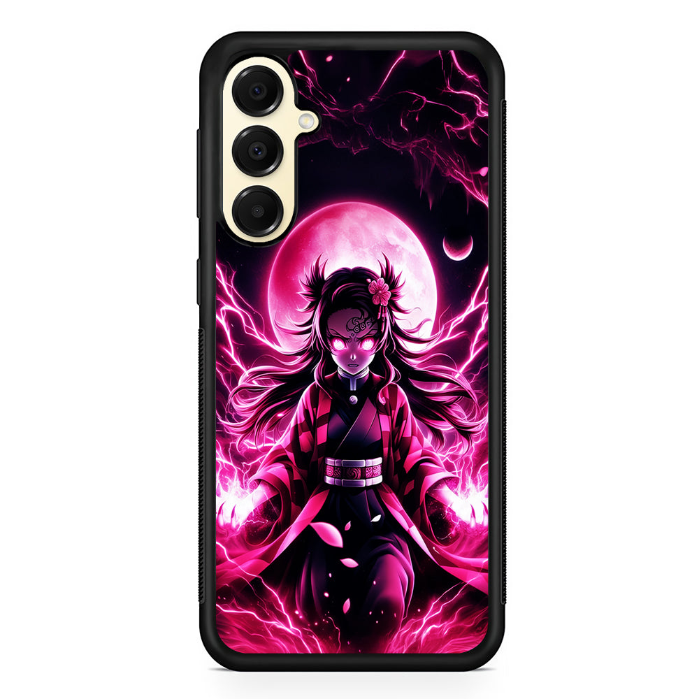 Demon Slayer Nezuko Battle Mode Samsung Galaxy A16 Case | Slim Rubber Samsung Galaxy A16 Case