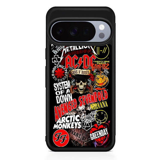 Logo Band Legends Google Pixel 10 Pro Case | Slim Google Pixel 10 Pro Rubber Case