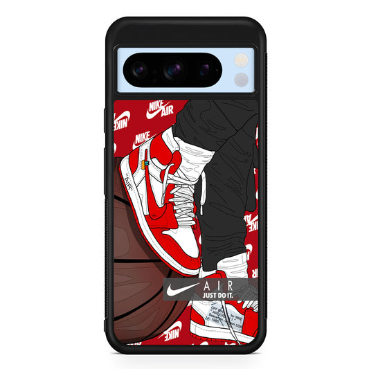 Nike Shiny Red Lava Google Pixel 8 Pro Case | Premium Protective Case for Google Pixel 8 Pro
