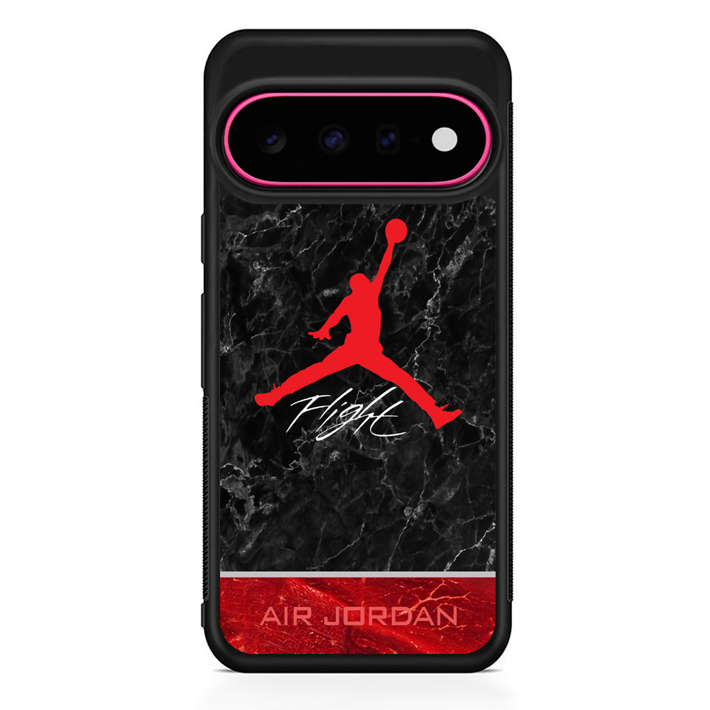 Air Jordan Flight Black Marble Google Pixel 11 Case - Stylish Protective Phone Case