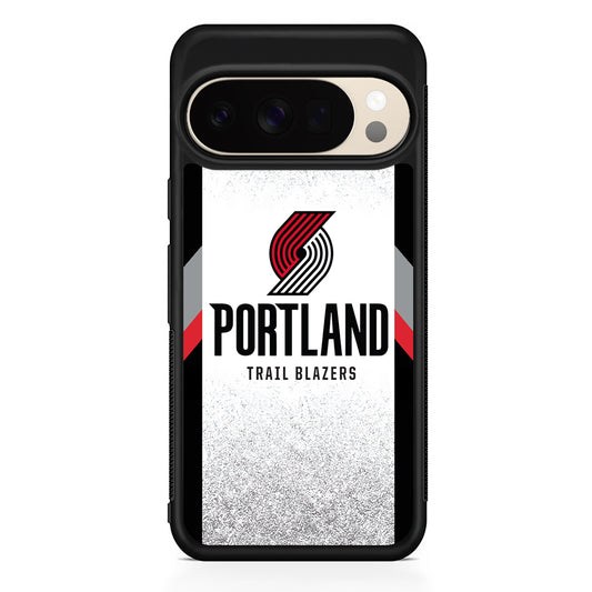 NBA Portland Trail Blazers Silver Google Pixel 10 Pro XL Case | Slim Google Pixel 10 Pro XL Protective Case