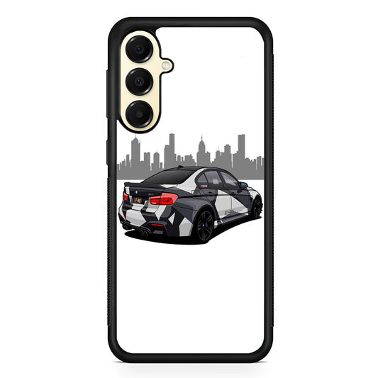 BMW M3 F80 Car White Samsung Galaxy A16 Case | Slim Rubber Case for Samsung Galaxy A16