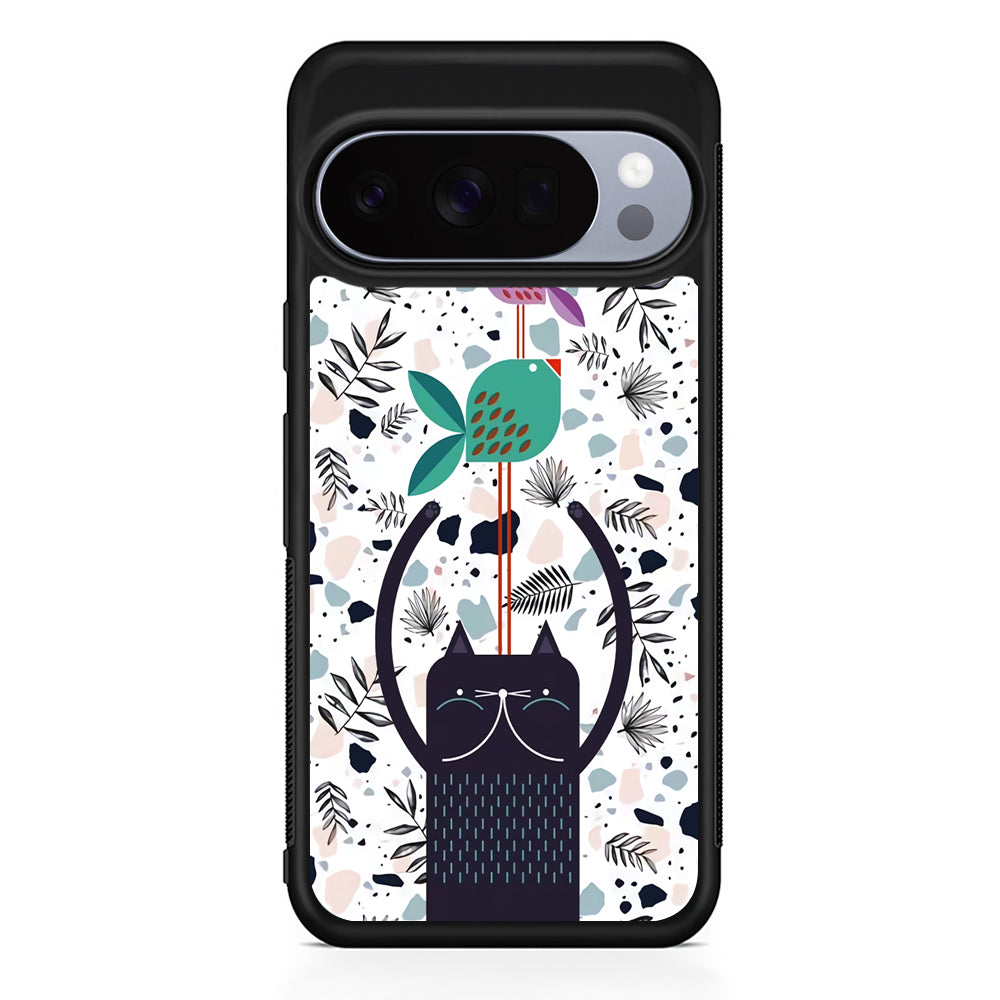 Cat Fish Aesthetic Google Pixel 10 Pro Case | Google Pixel 10 Rubber Protective Case