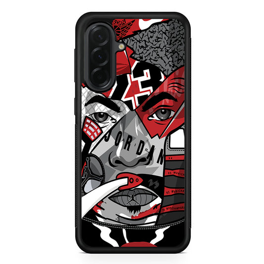 Air Jordan Warrior's Eyes Samsung Galaxy A36 Case | Slim Samsung Galaxy A36 Protective Case