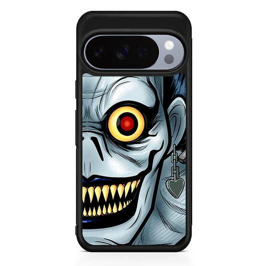 Ryuk Death Note Half Face Google Pixel 10 Pro Case | Slim Google Pixel 10 Pro Rubber Case