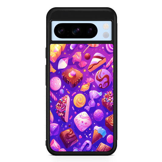 Various Kinds of Sweets and Candies Google Pixel 8 Pro Case | Slim Rubber Case for Google Pixel 8 Pro