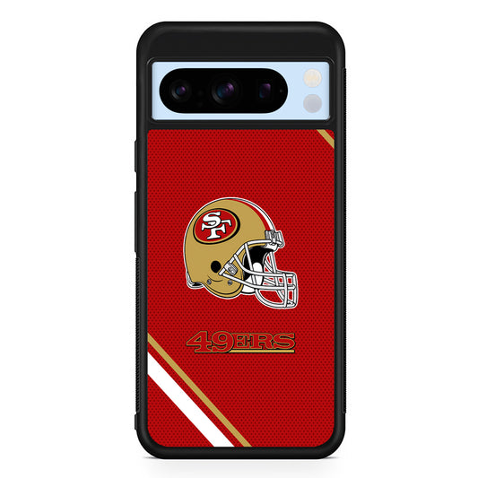 NFL San Francisco 49ers Helmet Google Pixel 8 Pro Case | Slim Rubber Case for Google Pixel 8 Pro