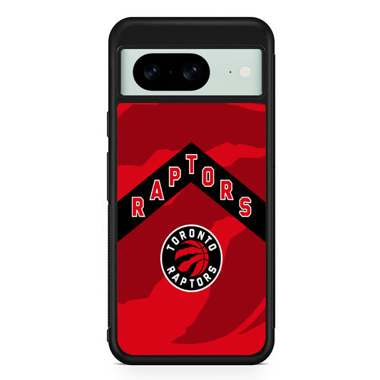 NBA Toronto Raptors Red Google Pixel 8 Case | Durable Protective Cover for Google Pixel 8