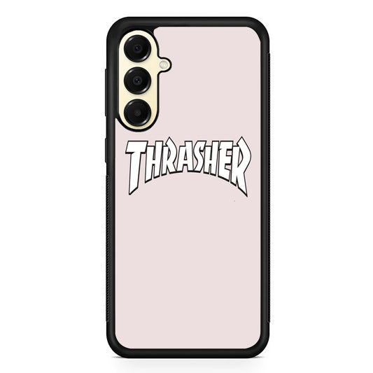 Thrasher Pearl White Logo Samsung Galaxy A16 Case | Custom Protective Samsung Galaxy A16 Case