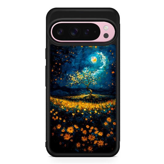 Starry Night Blossoms Painting Google Pixel 9 Pro XL Case | Protective Cover