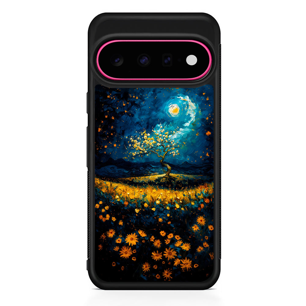 Starry Night Blossoms Painting Google Pixel 11 Case | Slim Shockproof Cover