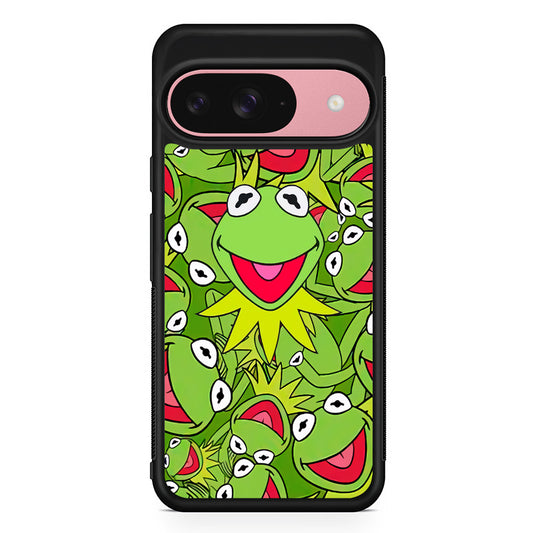 Kermit Frog Smile Feeling Happy Google Pixel 9 Case | Google Pixel 9 Protective Rubber Case