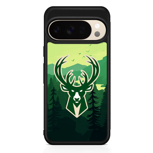 NBA Milwaukee Bucks Forest Google Pixel 10 Pro XL Case | Slim Google Pixel 10 Pro XL Protective Case