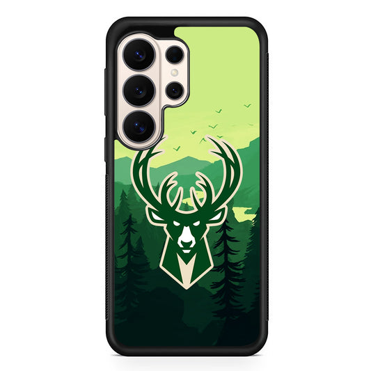 NBA Milwaukee Bucks Forest Samsung Galaxy S26 Ultra Case | Slim Protective Case for Samsung Galaxy S26 Ultra