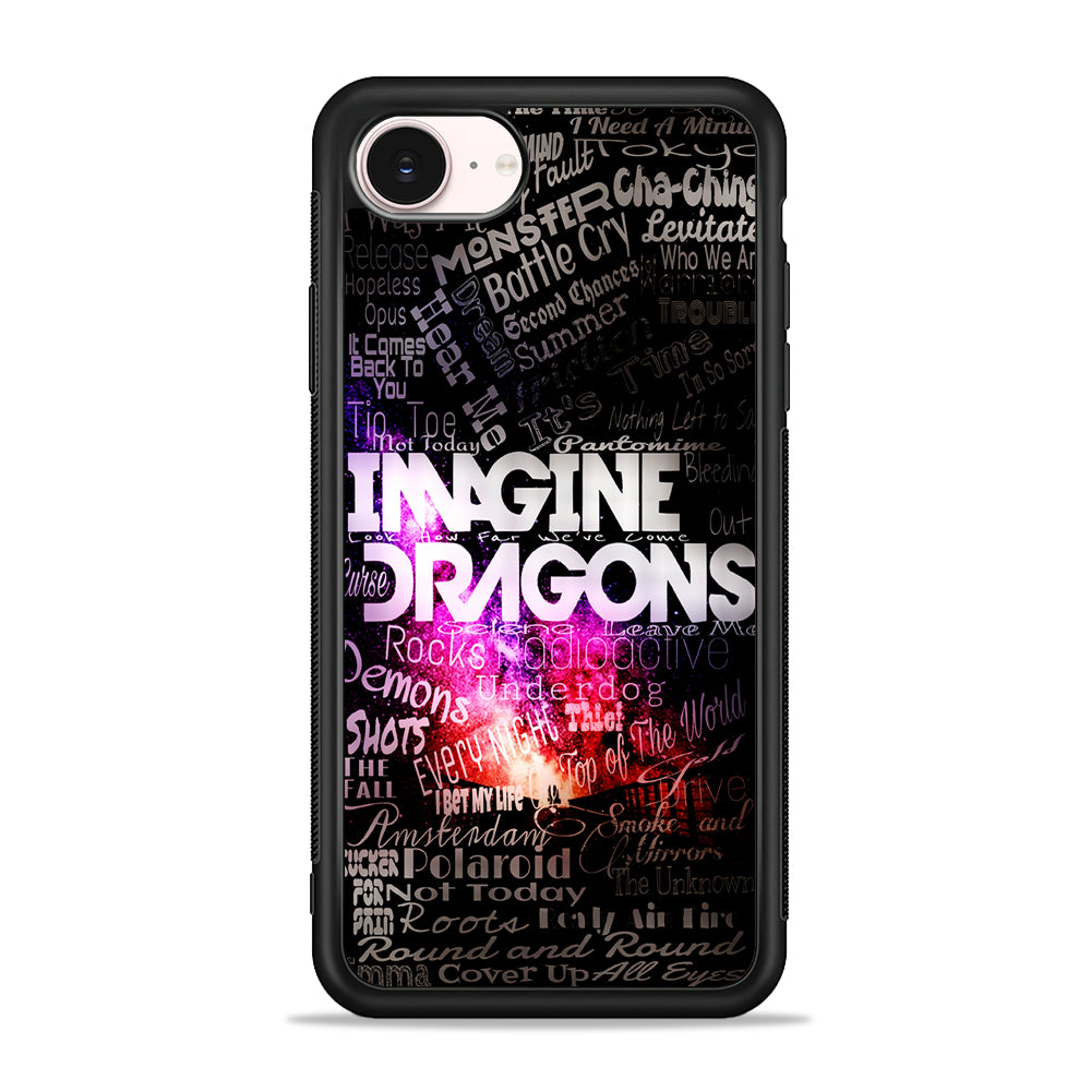 Imagine Dragons Lettering Art iPhone 17e Case - Silicone Case
