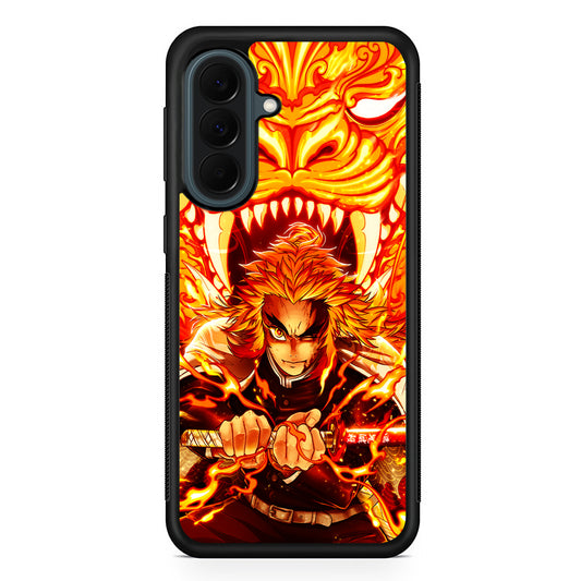 Rengoku Kyojuro Demon Slayer Samsung Galaxy A37 Case | Samsung Galaxy A37 Rubber Phone Case