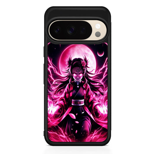 Demon Slayer Nezuko Battle Mode Google Pixel 10 Pro XL Case | Slim Google Pixel 10 Pro XL Protective Case