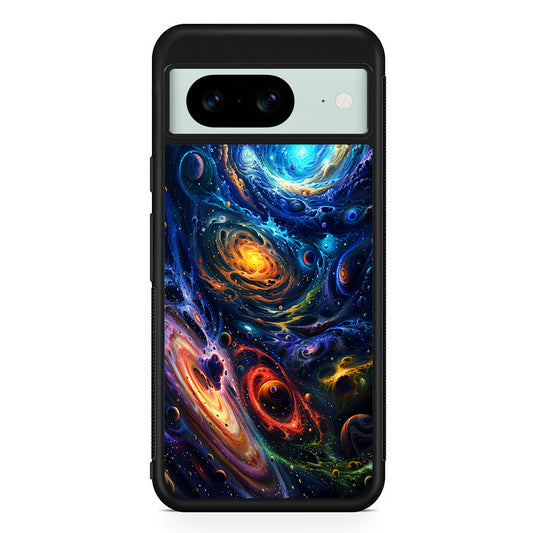 Colorful Galaxy Big Universe Google Pixel 8 Case | Durable Protective Cover for Google Pixel 8