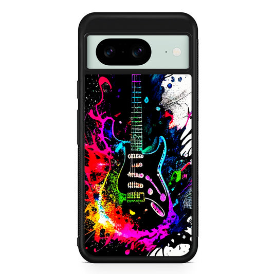 Guitar Art Explosion Google Pixel 8 Case | Durable Protective Cover for Google Pixel 8