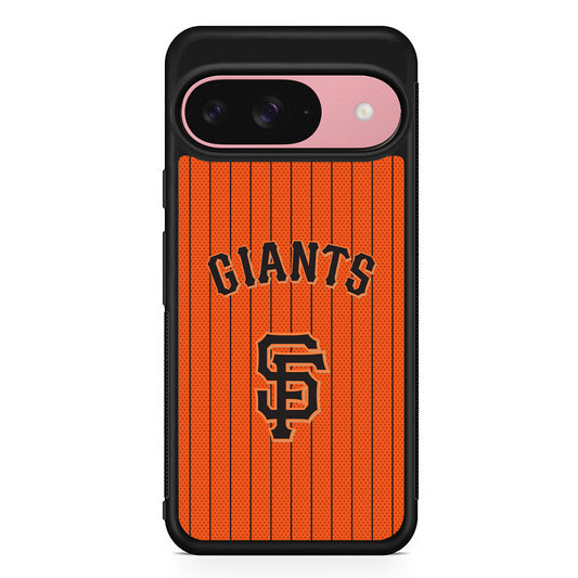 MLB San Francisco Giants Logo Google Pixel 9 Case | Google Pixel 9 Protective Rubber Case