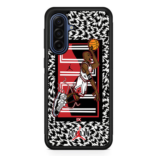 Air Jordan 23 Cartoon Signature Samsung Galaxy A17 Case | Durable Samsung Galaxy A17 Cover