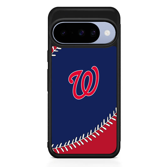 MLB Washington Nationals Logo Google Pixel 10 Case | Google Pixel 10 Rubber Protective Case