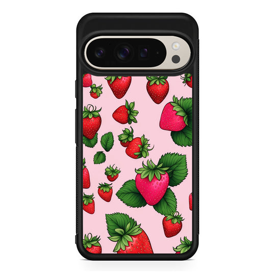 Strawberry Summer Fruit Google Pixel 9 Pro Case | Slim Protective Cover