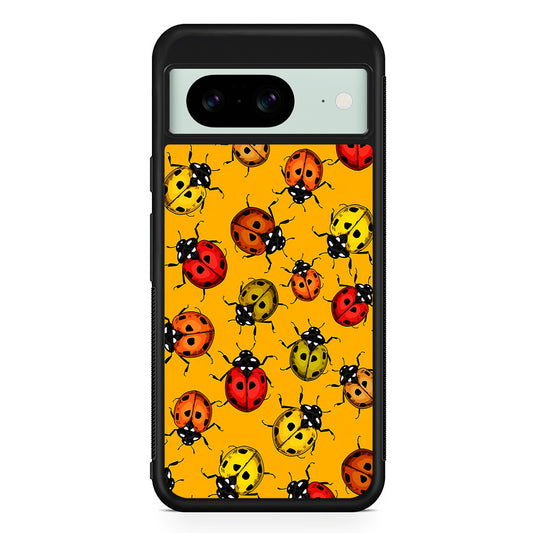 Colorful Ladybugs Pattern Google Pixel 8 Case | Durable Protective Cover for Google Pixel 8