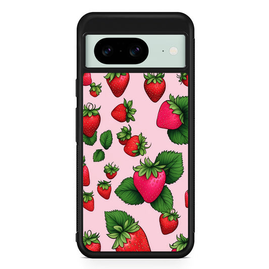 Strawberry Summer Fruit Google Pixel 8 Case | Durable Protective Cover for Google Pixel 8