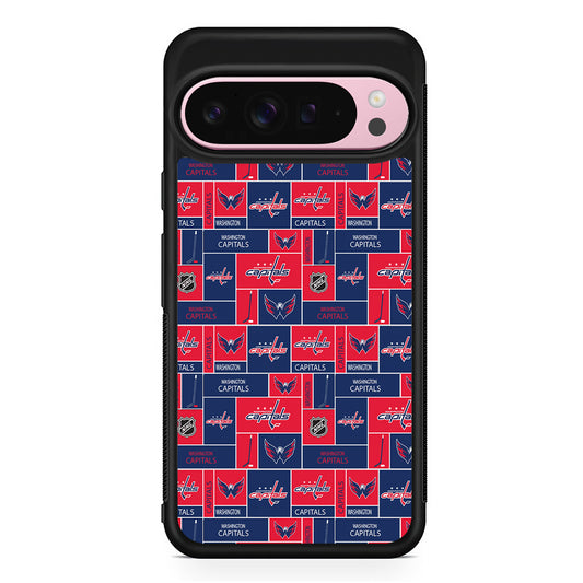 NHL Washington Capitals Pattern Google Pixel 9 Pro XL Case | Protective Cover