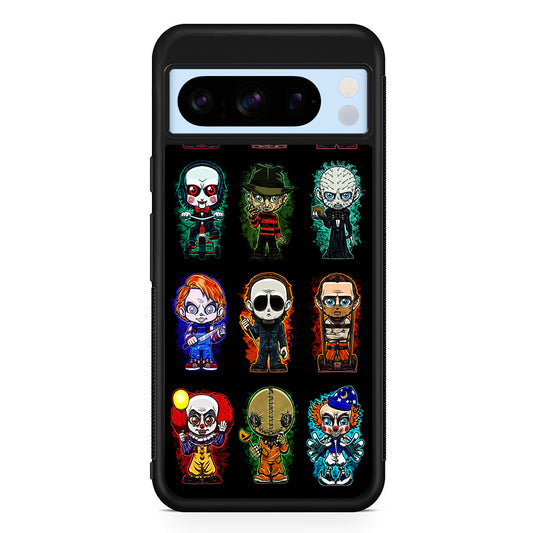 Scary Movie Horror Chibi Google Pixel 8 Pro Case | Slim Rubber Case for Google Pixel 8 Pro