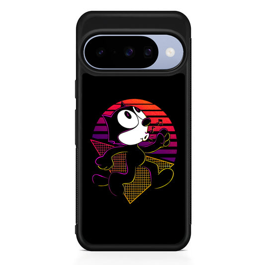 Felix The Cat Whistling Google Pixel 10 Case | Google Pixel 10 Rubber Protective Case