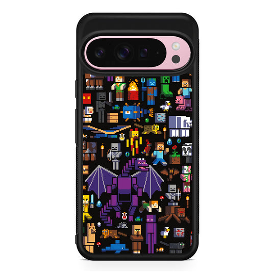 Minicraft All Characters Google Pixel 9 Pro XL Case | Protective Cover